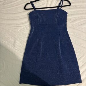 blue sparkly dress